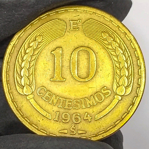 Chile 10 Centesimo 1984 Antigua Moneda Colección Numismática 1