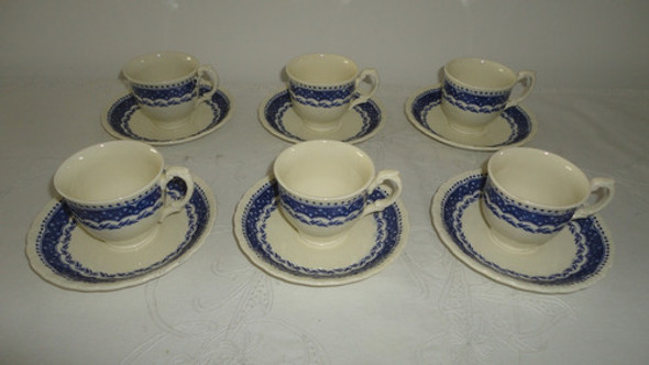 Tazas De Cafe Loza Inglesa Antiguas Diseño Guarda Miralas 0