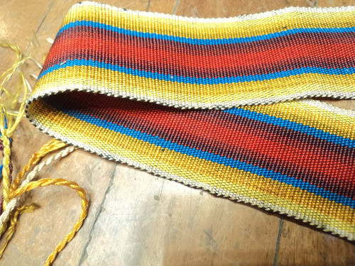 Faja Hilo Perle Telar Criollo Pampa Listado 0