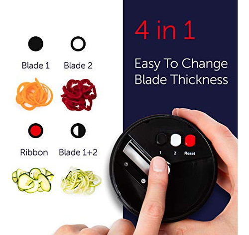 Fullstar Vegetable Spiralizer Vegetable Slicer - 4 En 1 Zucc 1