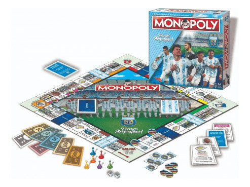 Juego De Mesa Monopoly Selección Argentina Afa Popular 0