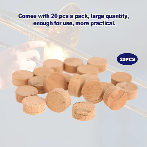 Trombón Corcho, Trompeta Corcho Pads 20pcs 9.5mm Trombón Rep 1
