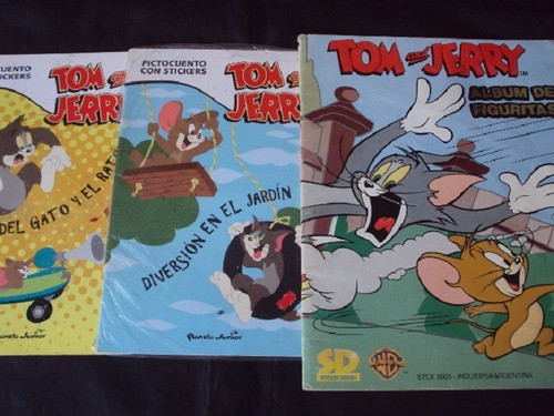 Lote De Pictocuentos + Album De Figuritas Tom Y Jerry 0