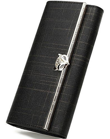 Foxer Cartera De Piel Para Mujer Con Billetera Triple 0