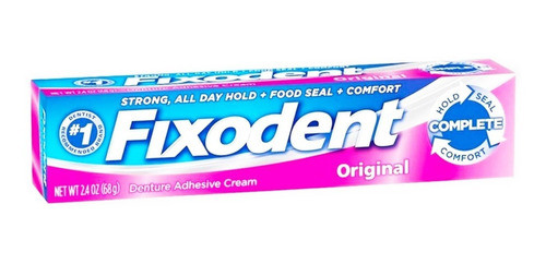 Fixodent 68gr Crema Adhesiva Para Prótesis 0