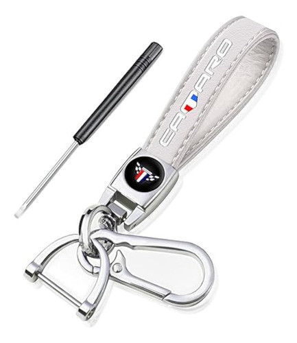 Ivyard Llavero De Cuero Genuino Para Camaro, 0