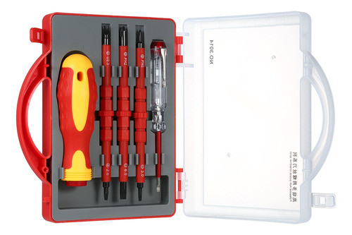 5pcs 500v Chaves De Fenda Isoladas Conjunto Com Fenda Magnét 1
