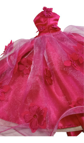 Vestido De Fiesta  Para Muñeca Tamaño Barbie, Marca Diva'suy 1