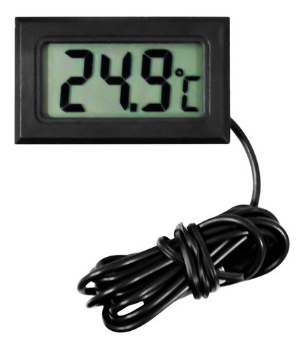 Termômetro Digital Lcd Uso Geral Com Sensor Externo 0