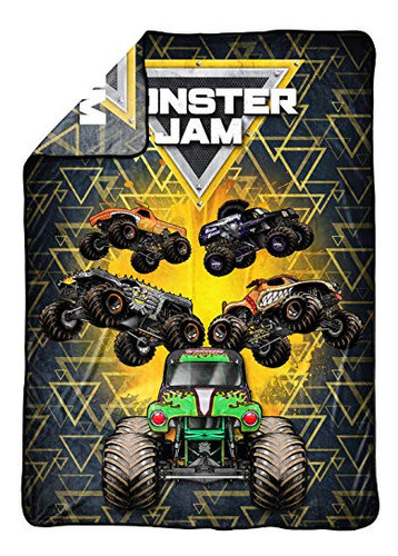 Manta Monster Jam Mj Life - Mide 62 X 90 Pulgadas, Ropa De C 1