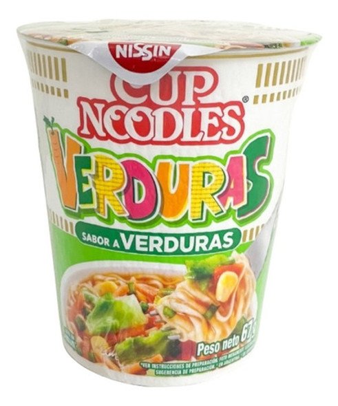 Ramen Nissin Cup Noodles Sabor Verduras 67 Gr 0