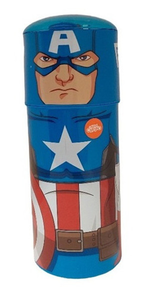 Botella Acrílico Cresko Original, Marvel, Capitán América 0 Botella Acrílico Cresko Original, Marvel, Capitán América 0