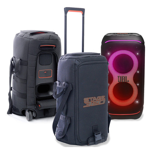 Case Bolsa Compatível Com Jbl Partybox 320 Resistente New 0
