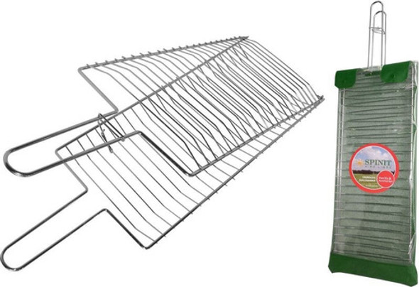 Parrilla Plegable Spinit Para Pescado 21x48cm Kit Con Funda 1