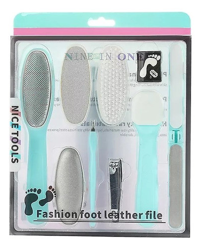 Set Pedicura 9 Piezas Diseño Profesional Podologia Pies Cuot 1