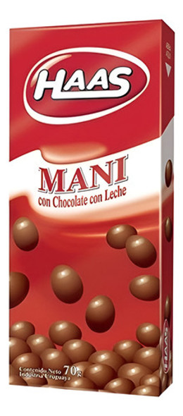 Haas Maní Con Chocolate 70 Grs. Pack X4 0