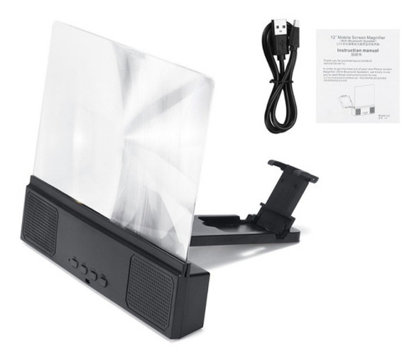 Ampliador De Pantalla 3d Tipo Lupa Bluetooth De 12 Pulgadas 1