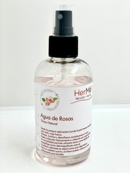 Agua De Rosas Tónico Natural X 200 Ml Con Atomizador 1