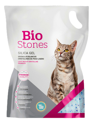 Sanitario Silica Gel Bio Stones  7,5 Kg + Regalo 0