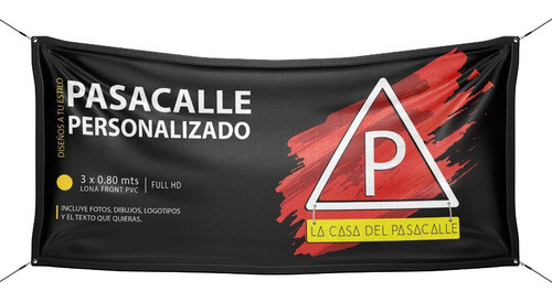 Pasacalle Impreso 150x80cm 0