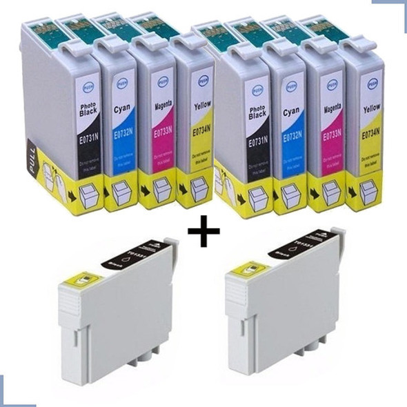 Kit C/10 Cartuchos 117 T117120 P/ T24 T23 Tx105 Tx115 Compat 0