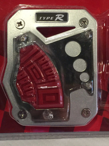 Pedaleras 3pzs  Auto Metal & Goma Rojas Deportivas Tuning 1