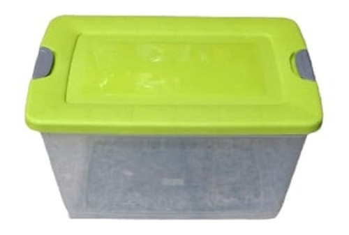 Set 2 Organizadores Plasticos 82 Lts Con Traba Grande 60x40. 1