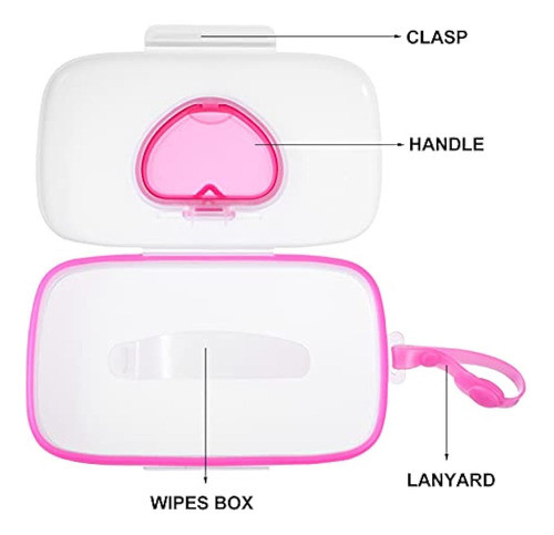 Doitool 1pcs Recipiente Portátil Para Toallitas Húmedas Disp 1