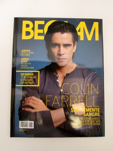 Revista Beglam Uruguay 54 Colin Farrell 2011 Boedo Capital 0