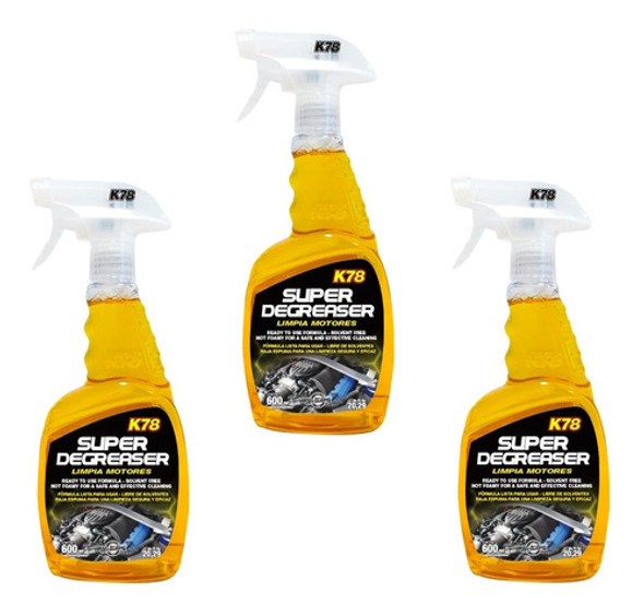 Limpia Motores Desengrasante De Motor K78 600cc Gatillo X10 0
