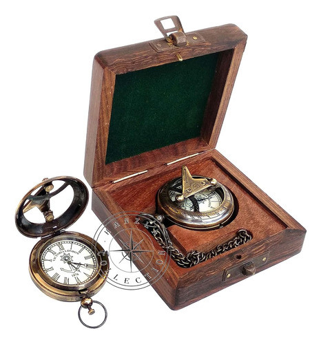Colección Hanzla Vintage Marítimo Pulsador Pulsador Reloj De 0