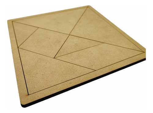 Tangram 20 X 20cm X 30 Unidades - Mdf 3mm. 0