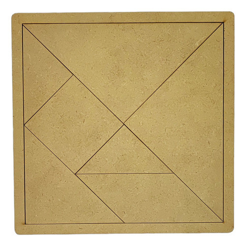 Tangram 20 X 20cm X 30 Unidades - Mdf 3mm. 1