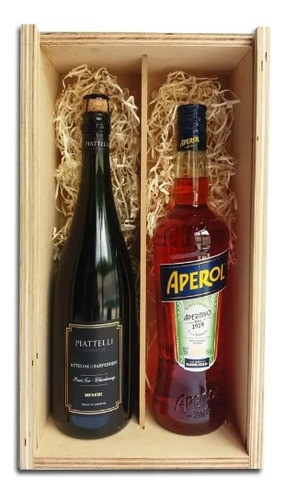 Caja  Champagne Piatelli Duo Para Regalos 0