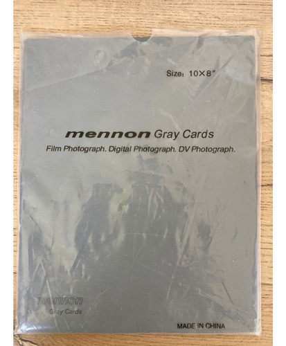 Gray Card Marca Mennon Para Fotografía Profesional 0