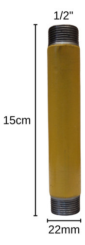 Niple 1/2 X 15cm Epoxi Gas Dema 1