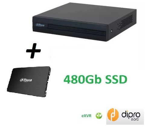 Grabador Dahua Exvr 8ch+2ch H265 Smd Plus + 480gb 1