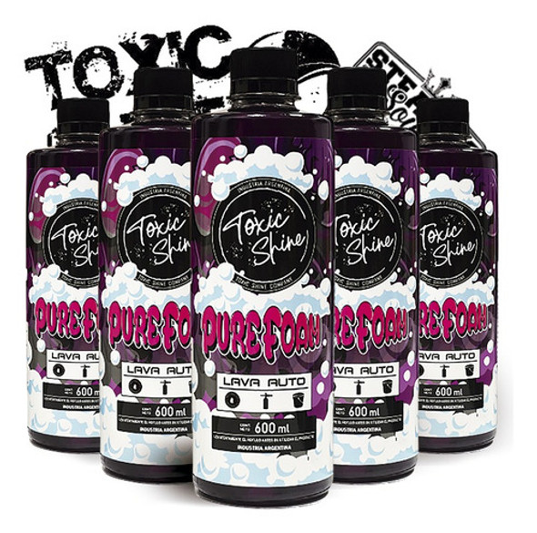 Toxic Shine | Pure Foam Shampoo | Espuma Activa | Ph Neutro 0