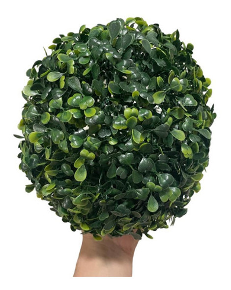 Kit 8 Buchinho Artificial 23 Cm Verde Bola De Grama Topiaria 1