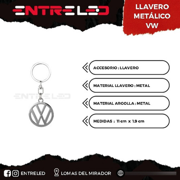 Llavero Metálico Vw 1 Llavero Metálico Vw 1