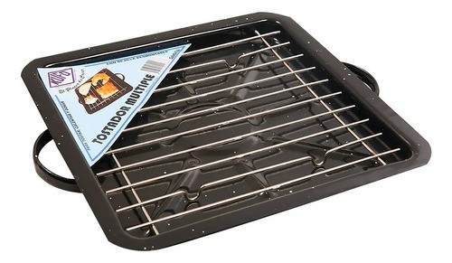Tostador Multiple Enlozado Vitrificado Kufo Rejilla 2 Asas 0