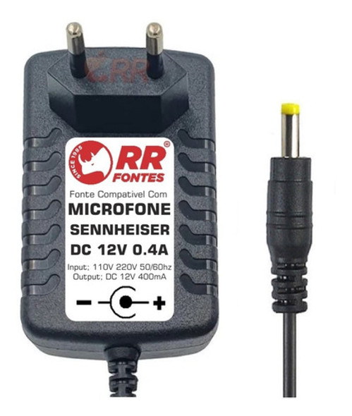 Fonte Carregador 12v Para Microfone Sennheiser G2 G3 Slx24 0