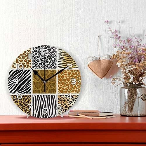 Naanle Piel De Animal Estampado De Leopardo Raya De Cebra En 1