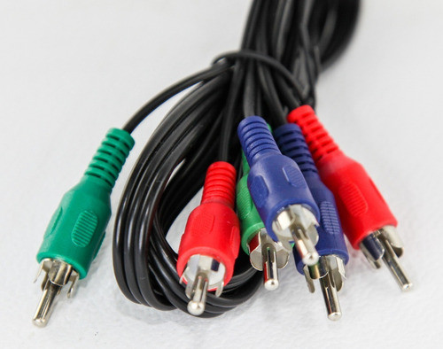 Cable 1.8m Video Componente Rgb 3x3 Rca Grueso Ofr X 5u Htec 1