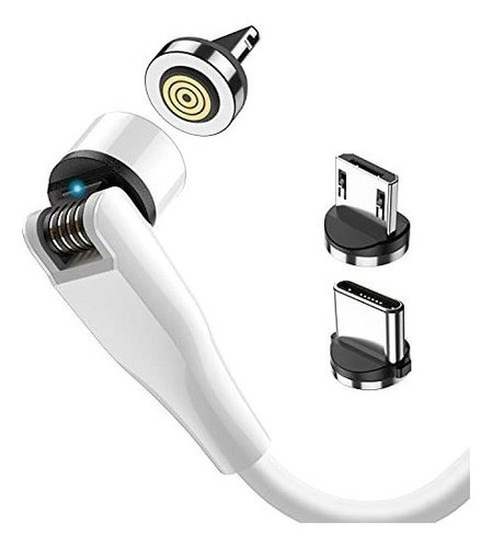 Cable Magnetico De Carga Rapida Paquete De 4 De 3a 0