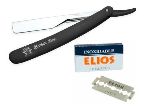 Barber Line Navaja Profesional + Repuesto Hoja De Afeitar 1