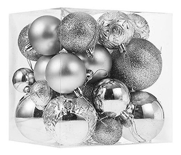 Bolas De Arbol De Navidad X32u. Surtido Plateado 0 Bolas De Arbol De Navidad X32u. Surtido Plateado 0