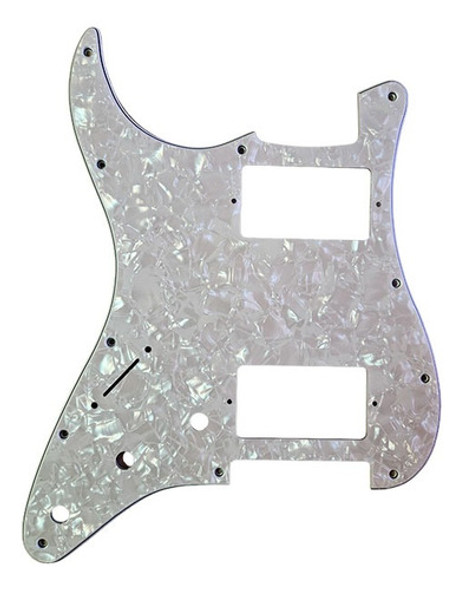 Pickguard Cool Parts Pst04hh Wh Strato Nackar Blanco Zurdo 0