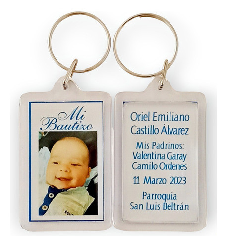 10 Llaveros Personalizados Souvenir 6x4cm C/dije. Foto, Logo 0