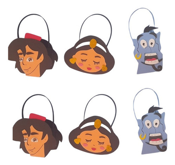 Dulceros Goma Eva Aladdin Bolsitas Sorpresitas Goma Eva X10 0